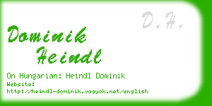 dominik heindl business card